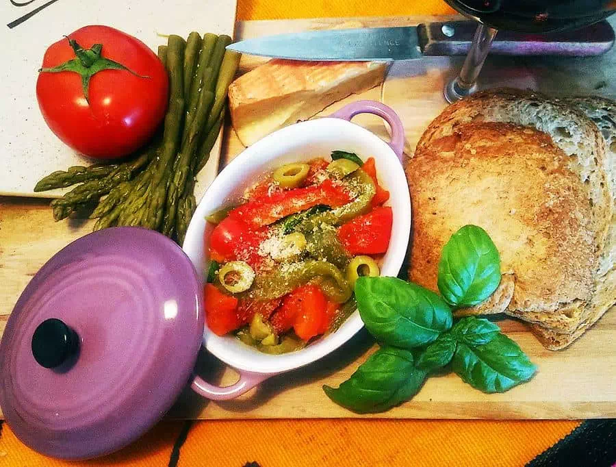 Poivron mariné à l’huile d’olive